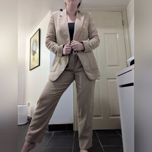 Corduroy tan suit